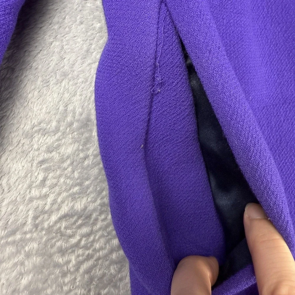 J.Crew double cloth wool overcoat 12 quiet luxury Old Money Preppy Italy Purple - Picture 3 of 9